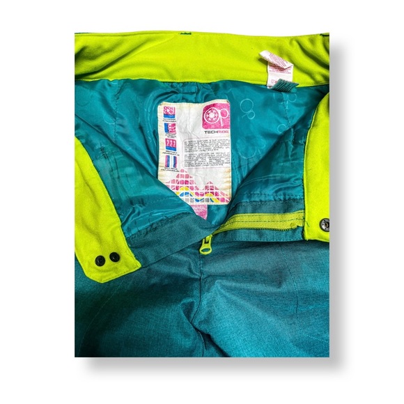 Women’s OP TECHRIDE Snow pants, Size M (8-10), Blue Green - Picture 2 of 4